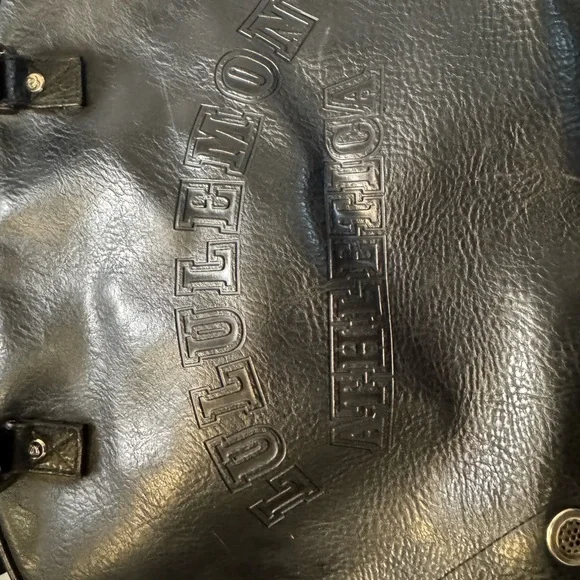 Vintage lululemon Black Duffel Bag Smooth Leather - Picture 16 of 16